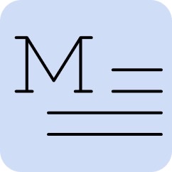 Lettering icon